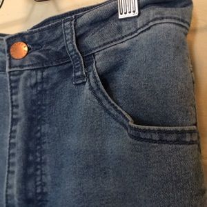 High rise skinny jeans